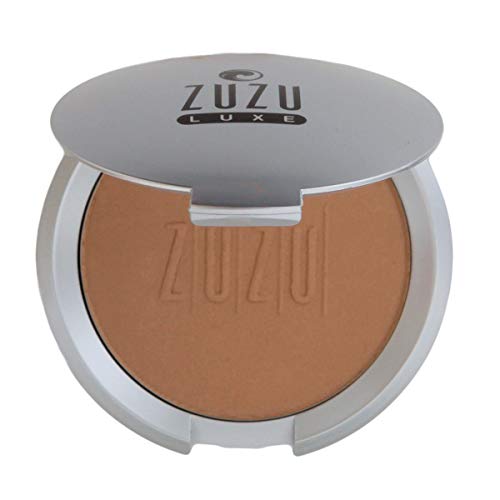ZUZU LUXE Mineral Bronzer- Natural Ingredients, Refillable Compact, & Shimmer Finish, 0.32 oz