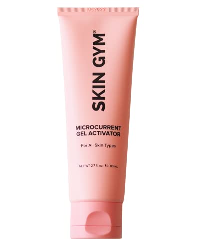 Skin Gym Microcurrent Gel for Face - Conductive Gel for Microcurrent Wand to Hydrates & Nourishes Skin, For All Skin Types, Microcurrent Conductive Gel for Face & Body for Microcurrent Devices, 2.7 oz