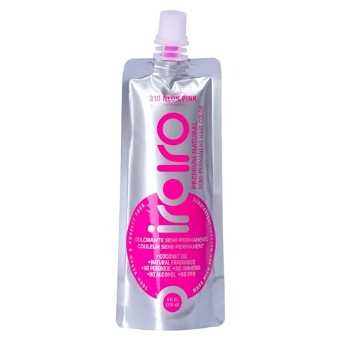 Iroiro Neon Pink Semi-Permanent Hair Color 4oz