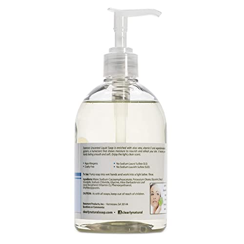 Clearly Natural Unscented Liquid Soap, 12 Ounce - 6 per case.6