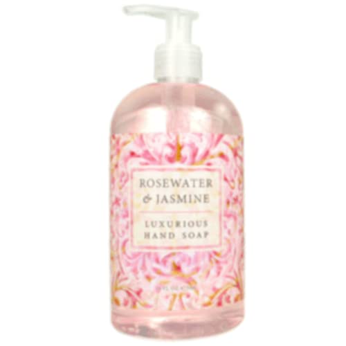 Greenwich Bay Luxurious Hand Soap Rosewater & Jasmine 16 Fl Oz – Pump Bottle, Rosewater & Jasmine
