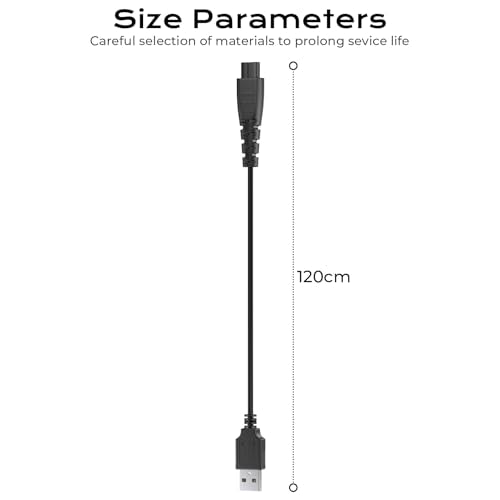 Vancle USB Charger for Remington Shaver PG6255 PR1362 PG6171 PF7600 PR1340 PG6250 PR1385, 5V Trimmer Charging Cord for Remington Razor 1.2m