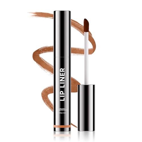 OETUIOW Lip Stain Peel Off - Lip Gloss Long Lasting and Waterproof Non-Stick Cup, Highly Pigmented Color Lip Makeup, Transfer-proof Lip stain for Women (Cocoa)