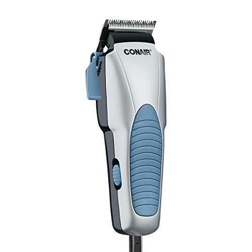 ConairMAN Custom Cut, Hair Clippers for Men, No Slip Grip 18-piece Home Hair Cutting Kit