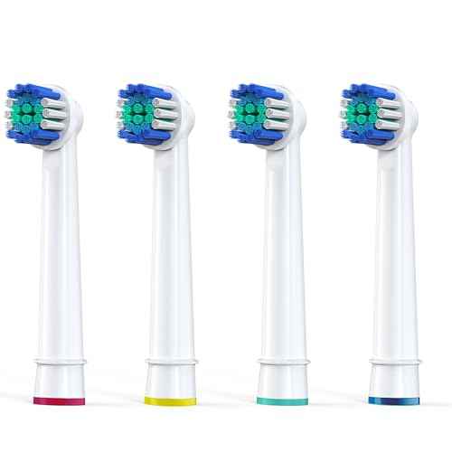 Replacement Toothbrush Heads Compatible with Oral B Braun, 4 Pcs Professional Precision Clean for Oral-b 7000, Clean, Oral B Pro 1000, 9600, 500, 3000, 8000