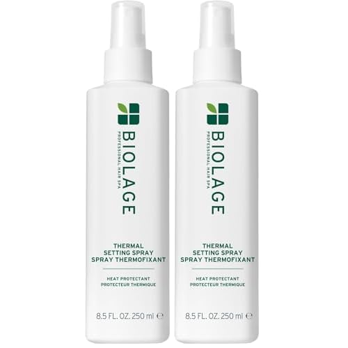Biolage Thermal Setting Spray - Strengthens Hair,Guards Against Heat Styling,Hair Spray,Vegan,Paraben-Free,8.5 Fl Oz,(Pack of 2)