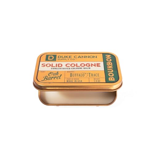 Duke Cannon Solid Cologne for Men Bourbon - Balm Tin