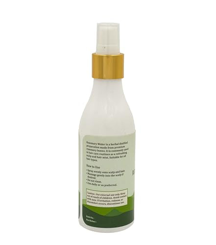 Yogi's Gift Rosemary Water 6.5 fl oz - Hydrosol Mist for Hair, Face & Skin, Pack of 1