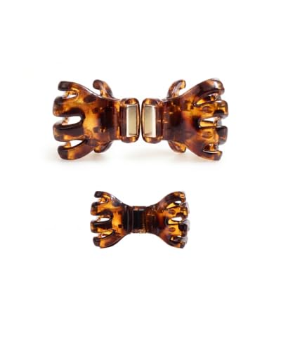 DAFNI KLIX Magnetic Hair Clips Amber - Strong Hold, No Pull, Flat Comfort, Minimalist Design, 1 Pair