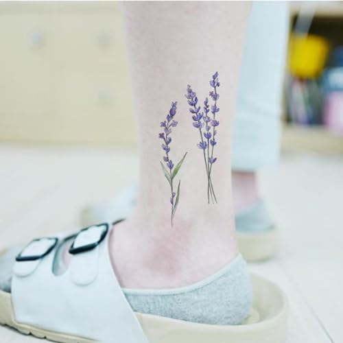 Temporary Tattoo Stickers - 15 Sheets Watercolor Floral