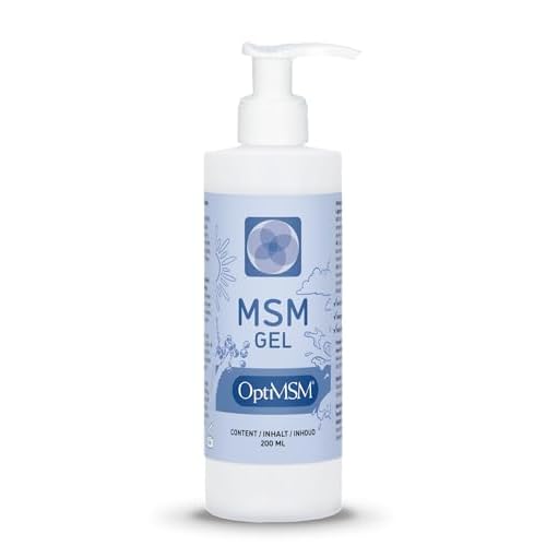 MSM Skin and Facial Gel Lotion - 200ml Pure OptiMSM Gel - OptiMSM for Skin and Topical use