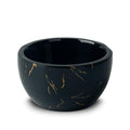 Marbled Shaving Mug - Black Resin Shave Cream & Soap Bowl - Cup