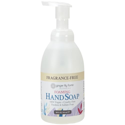 Ginger Lily Farms Foaming Hand Soap Refill, Fragrance Free, 20 Fl Oz