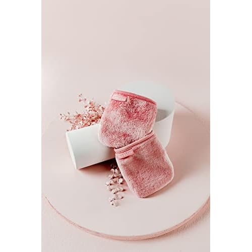 Finishing Touch Flawless Facial Mitt - 7-Day Makeup Remover Cloth Set, Reusable Pads, Face Wipes, Clean and Clear Face