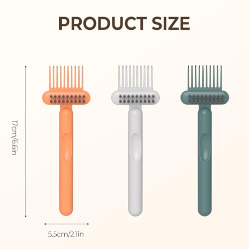 2-in-1 Hair Brush Cleaning Tool with Comb Pick & Bristles