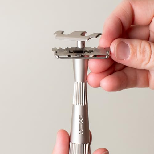 Leaf Shave | Leaf Single-Edge Safety Razor Blades, Platinum-Coated Stainless Steel Refills Compatible with Twig & Thorn Razor, and Dermaplaner, 200 Count