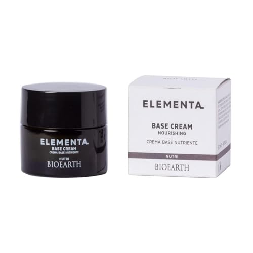 BIOEARTH Elementa, NUTRI Face Base Nourishing Cream with Organic Shea Butter, for Dry, Very Dry or Mature Skin, Made in Italy, Vegan - 50ml Pack