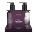 Scottish Fine Soaps Wild Heather Luxury Hand Care Set, Purple, with Organic Heather Extract, Hand Wash and Lotion, 600ml