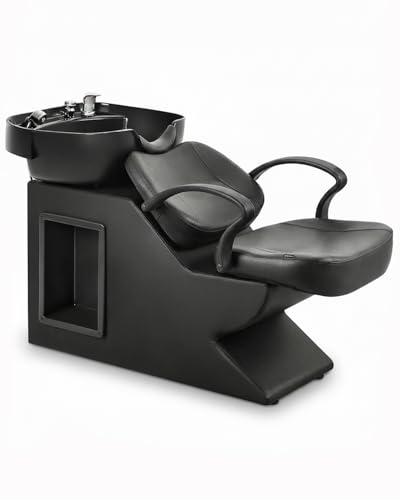 Shampoo Bowl Chair Set with Basin - 450lbs Capacity | Backwash Salon Sink