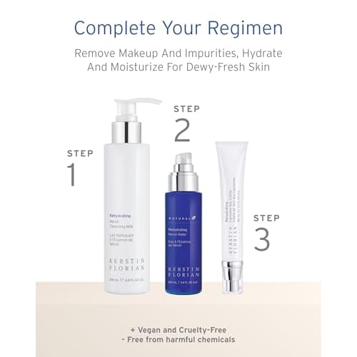 Kerstin Florian Rehydrating Neroli Cleansing Milk | Gentle Makeup Remover and Face Wash for Normal to Sensitive Skin (6.8 fl oz)