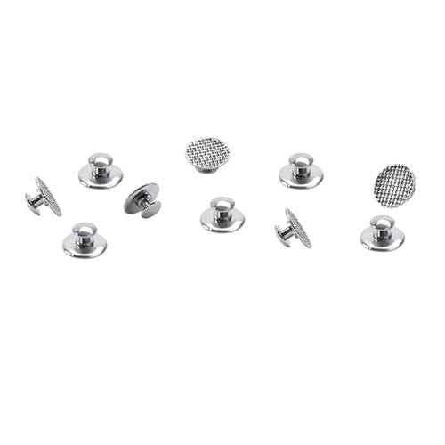 LA MIERE 10Pcs Dental Orthodontic Lingual Button Bondable Stainless Steel Round Base (Bondable Buttons Round)