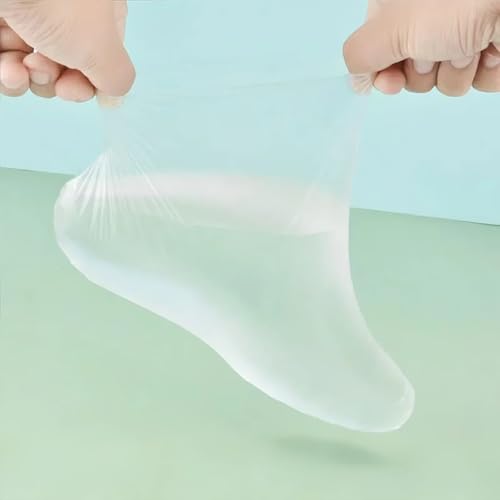 400-Pack Disposable Plastic Foot Covers for Moisturizing & Spa