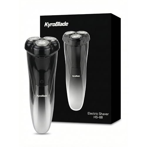 Kyroblade Electric Shaver for Men, 150-Min Runtime, 3D Rotary Razor