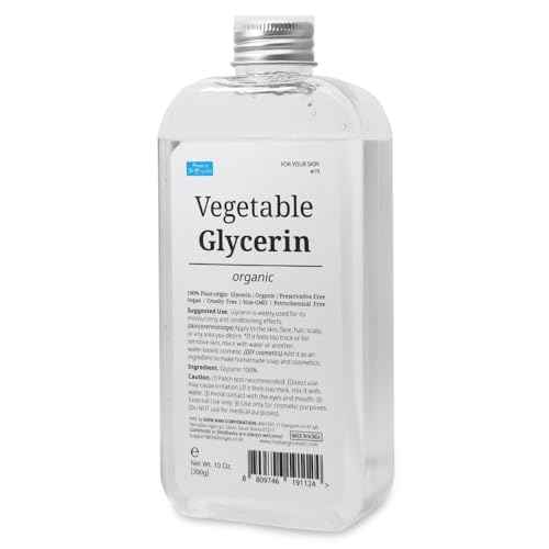 FOREST OF THE BORGES'S Vegetable Glycerin, 10 oz. (300g) organic, glycerine, moisturizer, for skin, scalp, DIY cosmetics, glycerin for skin, glicerina para la piel, organic vegetable glycerin