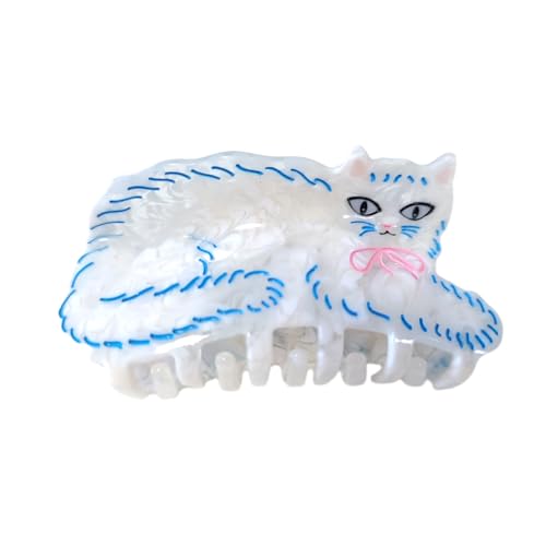 Pretty Cat Hair Clips,Cellulose Acetate Hair Clips,Small Claw Clips for Girl,Hair Accessories