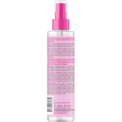 b.tan Clear Face Tan Mist | Gimme The Glow Down - Best Facial Tanner Spray, Gradual Bronzing Sunless Tanning Water, Infused with Rosewater, Vegan, Cruelty Free, 6.7 Fl Oz