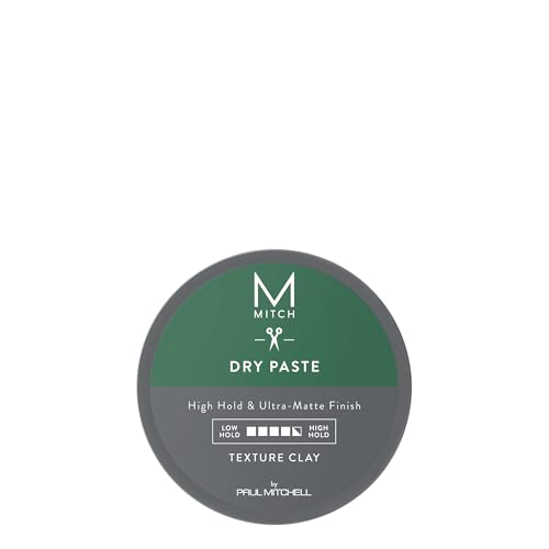 MITCH Paul Mitchell Dry Paste Texture Clay 3oz Men High Hold Ultra-Matte Hair Styling