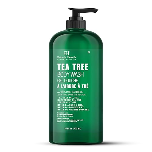 Botanic Hearth Tea Tree Body Wash Rosemary mint oil Tea Tree Shampoo and Conditioner Set 16 x2 Combo Set