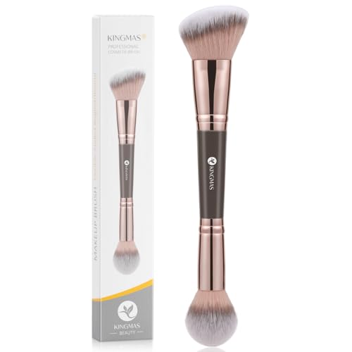 KINGMAS Double-Ended Makeup Brush for Foundation & Concealer