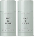 Salt & Stone Aluminum Free Deodorant with Seaweed & Bergamot - Pack of 2, 2.6 oz