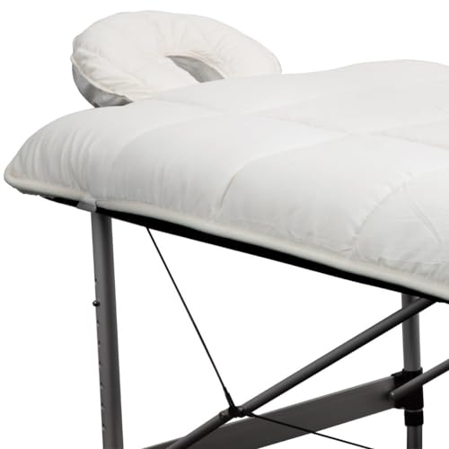 ForPro Quilted Fleece Massage Table Pad Set, Extra Soft