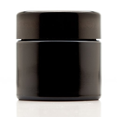 Infinity Jars 100ml Black Glass Jar - UV Airtight Storage for Spices & Coffee
