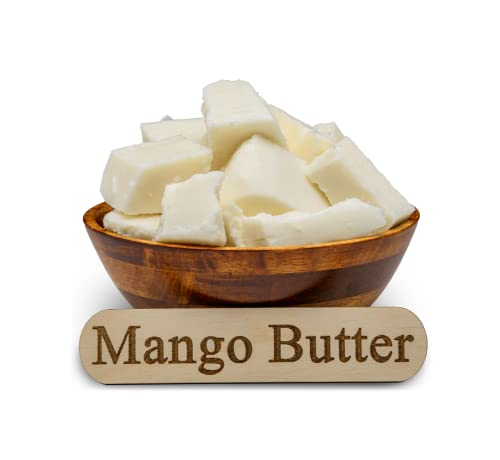 Raw Mango Butter 30 oz. / 1.9 lbs. - 100% Pure Natural Unrefined - Great for Skin, Body and Hair Growth. DIY Soap Making, Body Butter, Lotions and Creams.