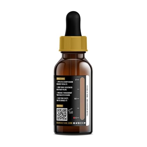 Beard Octane Beard Oil for Men ? Liquid Gold (Frankincense, Oud Cologne) ? Softens & Conditions Dry Beards With Argan & Jojoba ? 1oz