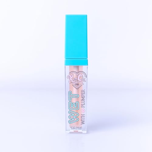 Kimchi Chic Beauty High Shine Wet Gloss Lip Plumping Lip Gloss, High Shine, Non-Sticky, Super Lightweight and Vegan Lip Gloss, Translucent Peach, 02 Atlanta, 5.6ml