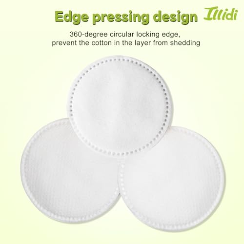 100% Cotton Rounds (150 Count) - Dual-Texture Makeup Remover Pads