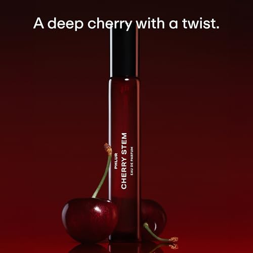 PHLUR Cherry Stem Eau de Parfum - Unisex Cherry & Caramel Scent, 9.5 mL