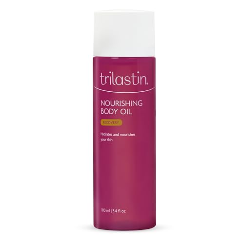 TriLASTIN Body Oil with Vitamin for Stretch Marks & Moisturizing - Paraben-Free, 3.4oz