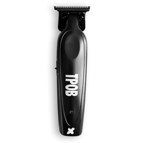 TPOB X Digital Brushless 7200rpm Professional Hair Trimmer Hair Clippers for Men, Psycho Zero Gapped T-Blade Trimmer Cordless Rechargeable Edgers Clippers (X Trimmer Black)