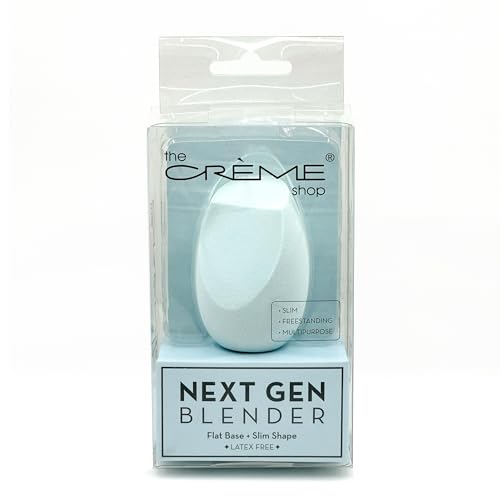 The Cr?me Shop Next Gen Blender Sponge | Makeup Sponges for Foundation | Makeup Sponge Set | Tri-Cut Makeup Sponge, Percision Tip (Blue)