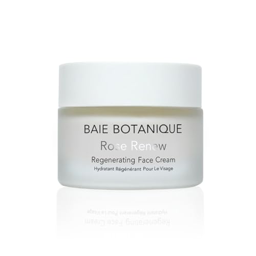 Baie Botanique Organic Face Cream & Natural Face Moisturiser ? Anti-Ageing Cream for Women & Men with Rose Water, Rosehip, Vitamin C, E, Hyaluronic Acid & Botanical Collagen ? Facial Moisturiser 50ml