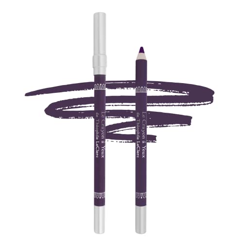 T. LeClerc Eyeliner Pencil - Long Lasting Precision Sharp Tip Eye Pencil for Water Line & Lash Line Use as Highlighter, Concelear, Under Eye Smudge Proof Smokey Eye Makeup Easy to Color (Violine)