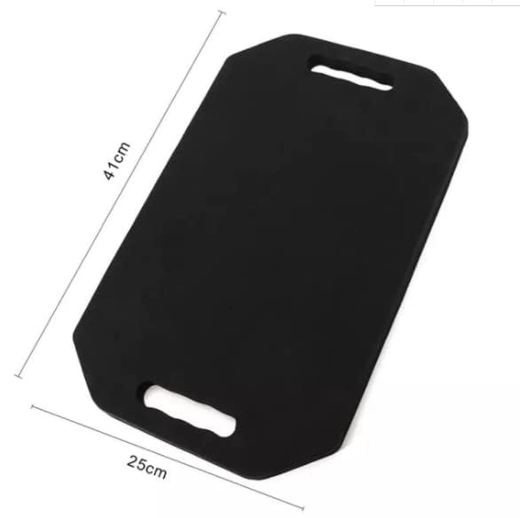 Handheld Hairdressing Mirror with Dual Handles - Lightweight Foam Back View