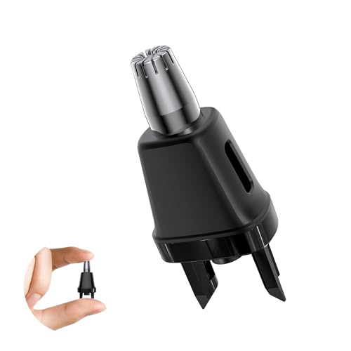 Nose & Ear Hair Trimmer Replacement Head Men for O Blade QP2834 QP2724 QP2520/30, QP2620/30, QP65XX Pro, 360¡Æ Rotary, Smooth Gentle Effective Hair Removal, Easy Clean/Replace, 1PC Black