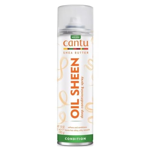 Cantu Oil Sheen Deep Conditioning Spray with Shea Butter, 10 Ounce