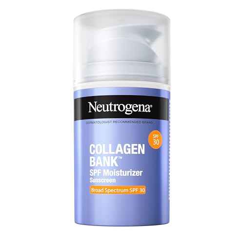 Neutrogena Collagen Bank Face Moisturizer with SPF 30 Sunscreen, Larger Size Anti-Aging Face & Neck Collagen Cream, Micro-Peptide, Support & Defend Skin¡¯s Natural Collagen, 2.7 fl oz